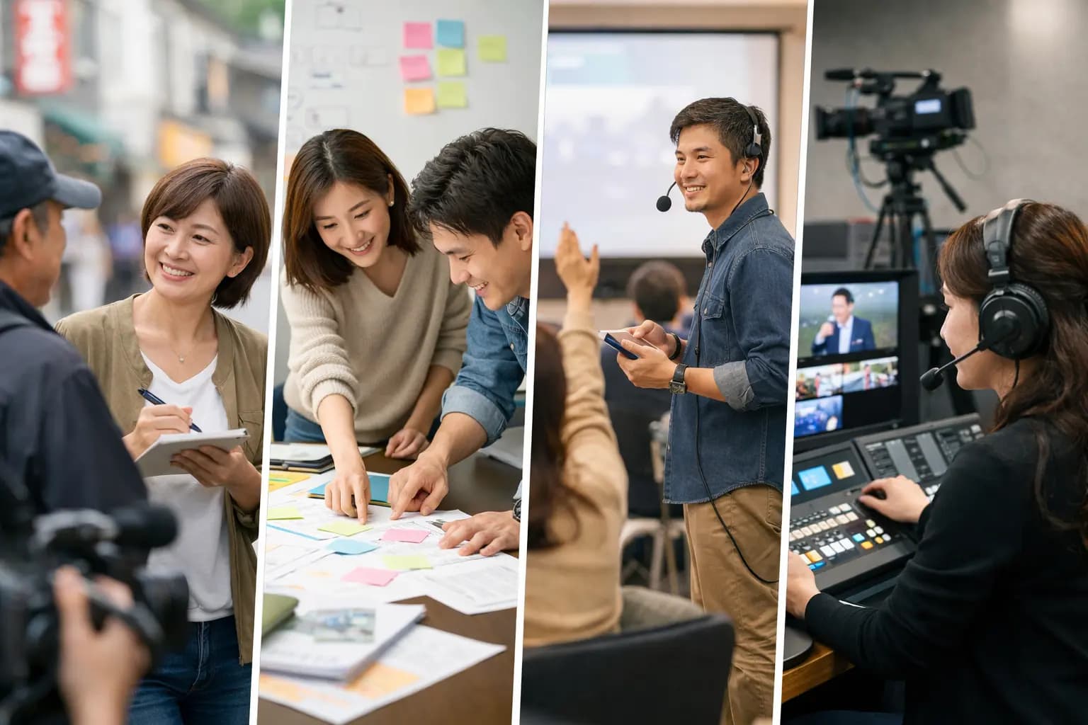 取材、企画、イベント運営、映像配信まで一貫して支援するNC Pressの業務イメージ